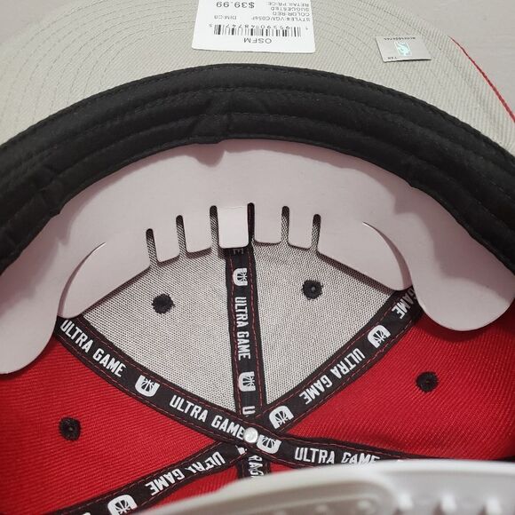 Chicago Bulls Mens Ultra Game NBA Unisex Snapback Hat OSFM Red NWT - Picture 9 of 11
